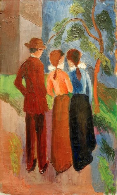 Paseo de tres de August Macke