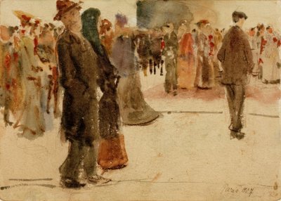 Escena callejera de París de August Macke