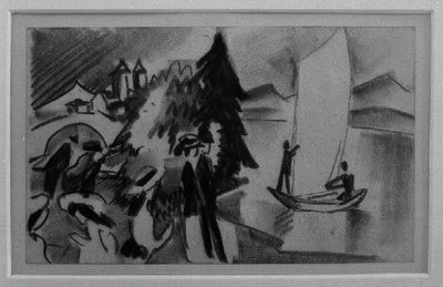 Estudio para Vela amarilla de August Macke