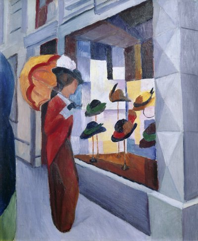 La tienda de la sombrerera de August Macke