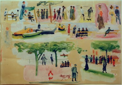Tipos de Tegernsee I de August Macke
