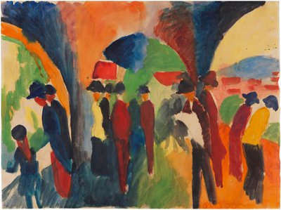 Bajo los arcos de Thun, 1913 de August Macke
