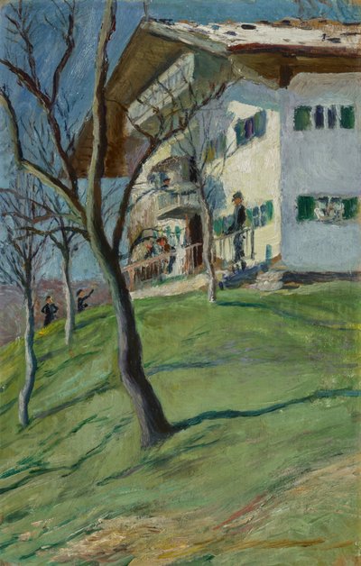 Nuestra casita en Tegernsee de August Macke