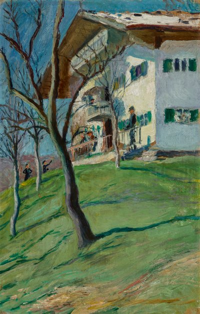 Nuestra casita en Tegernsee de August Macke