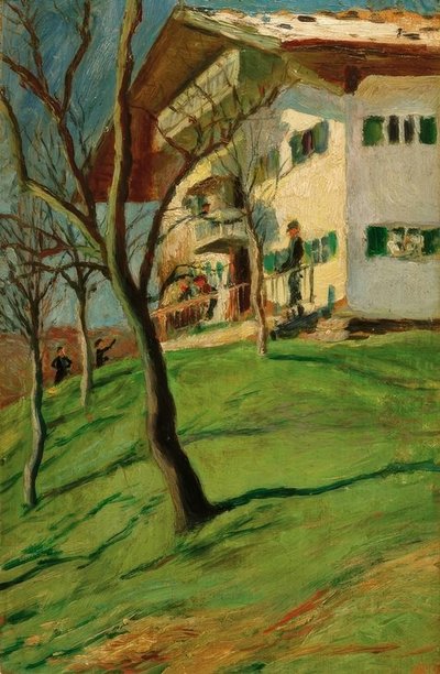 Nuestra casita en Tegernsee de August Macke