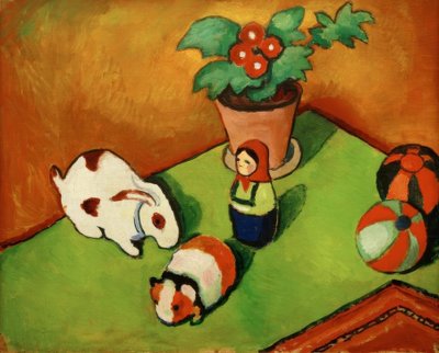Los juguetes de Walterchen de August Macke
