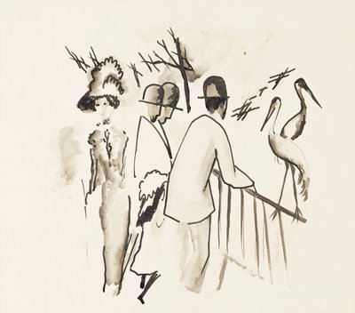 Jardín Zoológico II de August Macke
