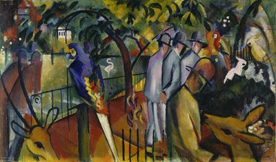 Jardín Zoológico I, 1912 de August Macke