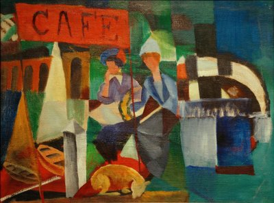 Dos damas en el café de August Macke