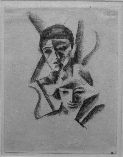 Dos cabezas de August Macke