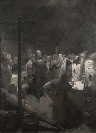 La pira de Balder (de la saga de Frithiof) de August Malmström