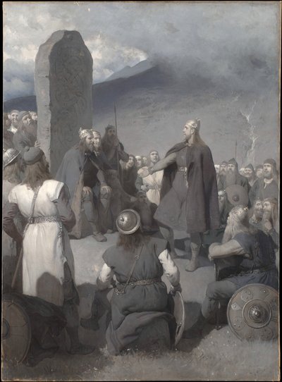 El cortejo de Frithiof (de la «Saga de Frithiof») de August Malmström