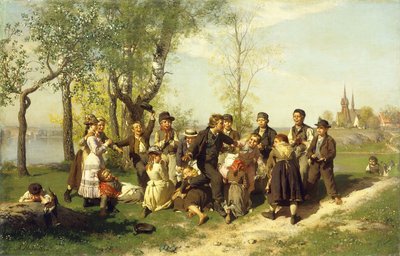 Niños jugando de August Malmström