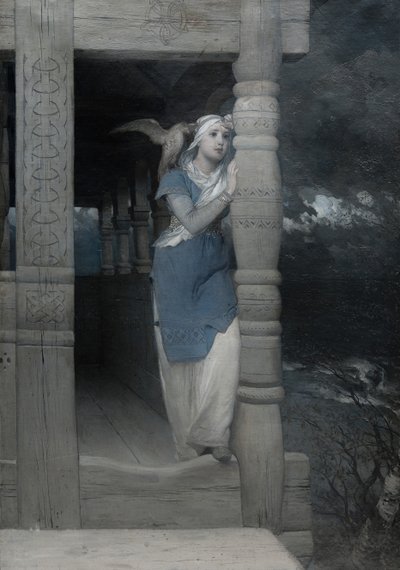 La saga de Frithiof: El lamento de Ingeborg, 1880s de August Malmström