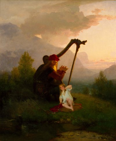 Rey Heimer y Aslog, 1856 de August Malmström