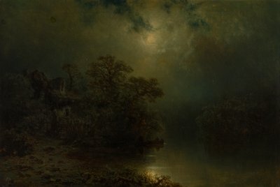 Noche de luna de August Piepenhagen