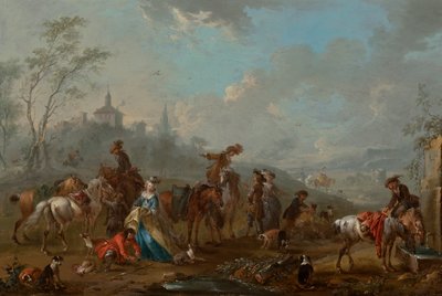 Salida para la caza de August Querfurt