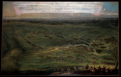 Guerra de los Siete Años: Infantería prusiana en la batalla de Kolin de August Querfurt