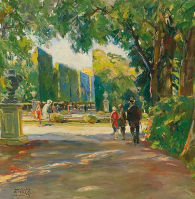 En el parque del palacio de Schönbrunn de August Rieger
