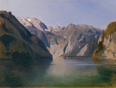 Vista sobre el Koenigssee de August Schaeffer von Wienwald
