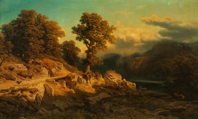 paisaje de otoño de August Schaeffer von Wienwald