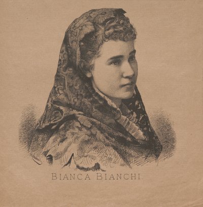 Retrato de la cantante de ópera Bianca Bianchi de August Schubert