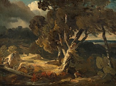 paisaje de tormenta de August Seidel
