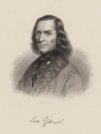 Retrato del compositor Carl Friedrich Zöllner 1800-1860, c. 1850 de August Weger