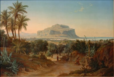 Vista de Palermo y el Monte Pellegrino de August Wilhelm Julius Ahlborn