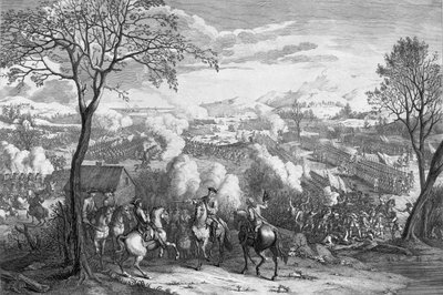 La Batalla de Culloden el 16 de abril de 1746, grabado por Luke Sullivan, c.1746 de August von Heckel