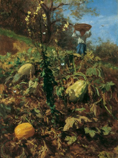 El jardín de calabazas de August von Pettenkofen