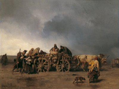 El transporte herido I de August von Pettenkofen