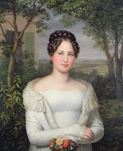Retrato de Frau Horstmann, 1822 de August von der Embde