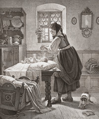 El Tocador. Cuidado infantil del siglo XIX de Augusta Ludwig