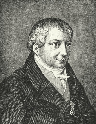 Friedrich Schlegel, poeta alemán (grabado) de Augusta von Buttlar