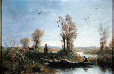 Las orillas de un canal de Auguste Paul Charles Anastasi