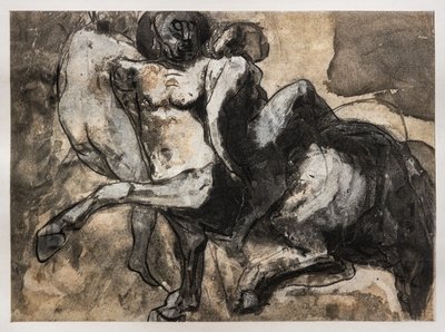 Centauro secuestra a dos mujeres de Auguste (after) Rodin