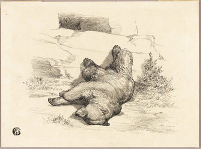 Oso ruso de Auguste Andre Lancon