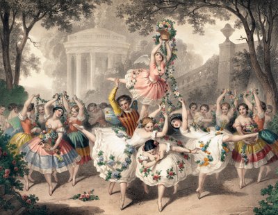 Un ballet en la ópera, del artista francés Pierre-Auguste Belin de Auguste Belin