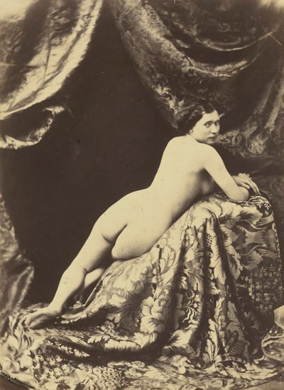Estudio de desnudo,c. 1855 (foto) de Auguste Belloc
