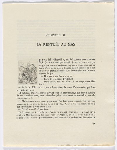 Frédéric Mistral: Mémoires et Recits de Frédéric Mistral: edificios y árboles (página 131) de Auguste Brouet