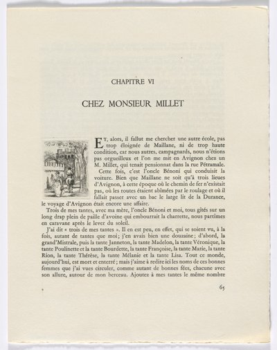 Frédéric Mistral: Mémoires et Recits de Frédéric Mistral: mujer y hombre a caballo (página 65) de Auguste Brouet