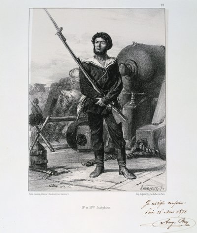 M y Mme Josephine, Sitio de París, Guerra Franco-Prusiana, 1870-1872 de Auguste Bry