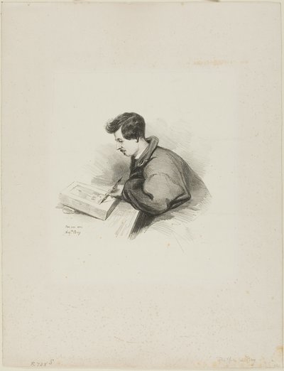 Retrato de Auguste Raffet de Auguste Bry