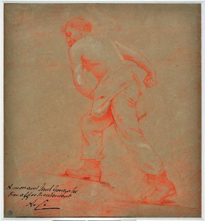 Le sower Dibujo de Auguste Carli (1868-1930) de Auguste Carli