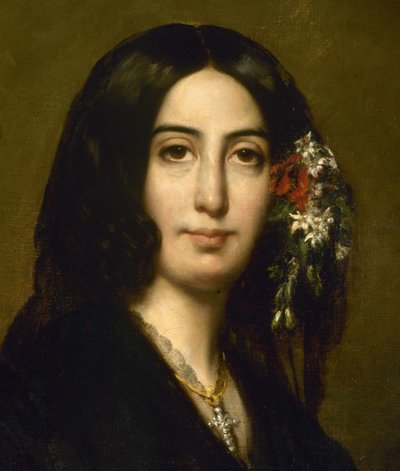 Retrato de George Sand, c. 1837 de Auguste Charpentier