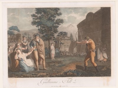 Willem Tell conoció a handboog Guillaume-Tell (título sobre objeto) de Auguste Claude Simon Legrand