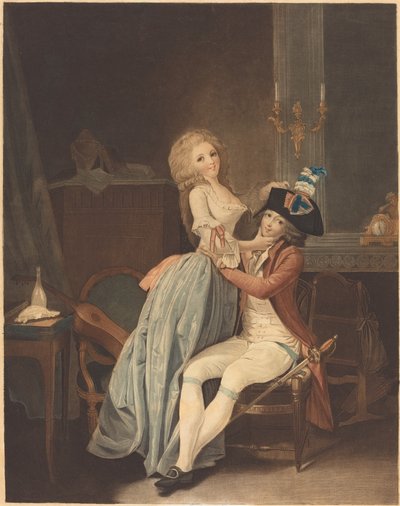 La escarapela nacional de Auguste Claude Simon Legrand after Louis Léopold Boilly