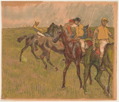 Caballos de carrera de Auguste Clot
