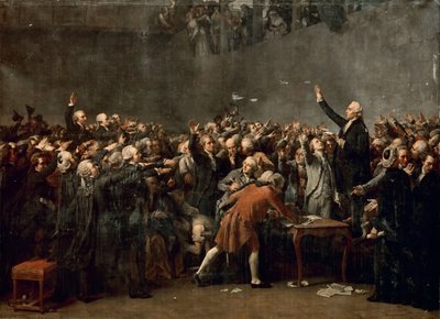 El Juramento del Juego de Pelota el 20 de junio de 1789 de Louis Charles Auguste Couder
